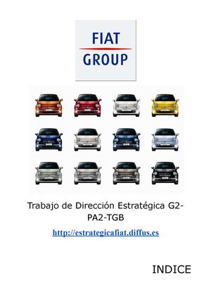 Trabajo Grupo FIAT Dirección Estratégica G2 PA2 TBG GADE