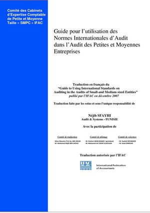 Guide d'utilisation des normes internationales d'audit