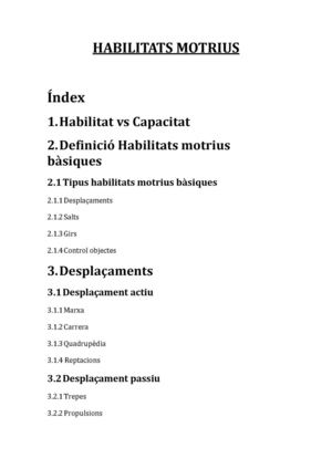 Habilitats Motrius