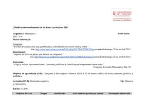 planificacion matematica