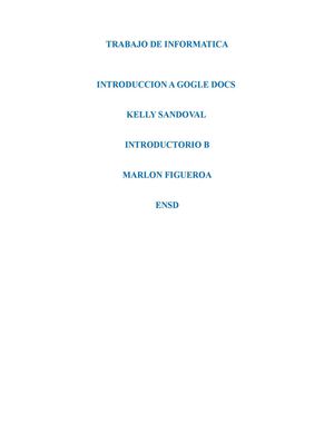 introducion a gogle docs