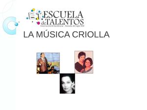 música criolla