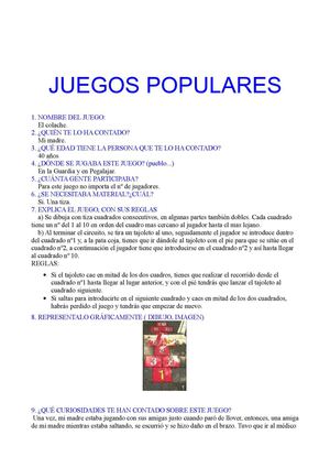 juegos populares