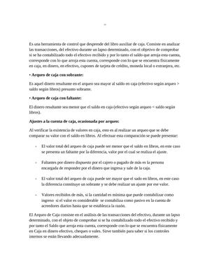 Conciliacion Bancaria y Arqueo de Caja