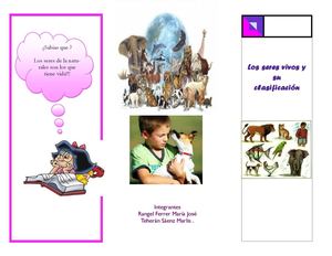 folleto seres vivos.