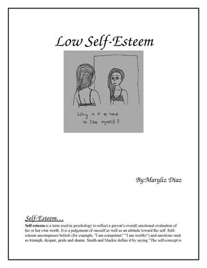 Poor  Self-Esteem