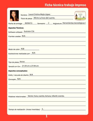 FICHA TÉCNICA: LA HORA DEL CUENTO