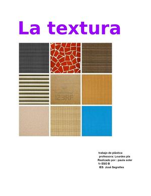 La textura - paula 