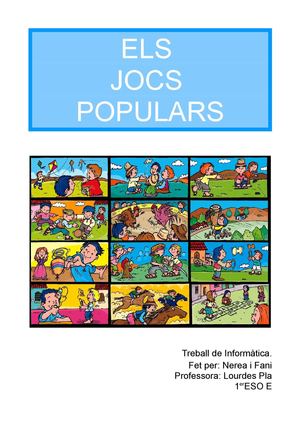 Jocs populars- Nerea i Fani