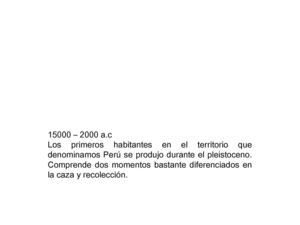 periodo lítico y arcaico