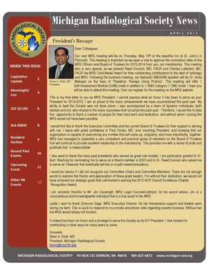 April Newsletter