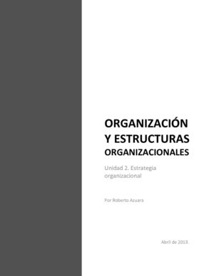 Estrategia organizacional