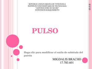 MAPA MENTAL DEL PULSO 