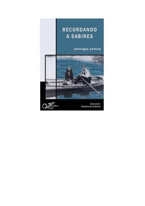 Recordando a Sabines. Antología poética.