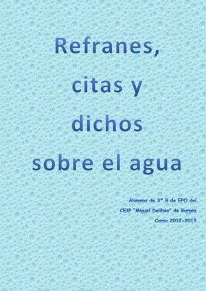 Refranes, citas y dichos sobre el agua