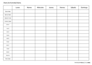 Diario de Actividad Diaria Cognitivo Conductual