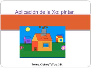 Aplicación de la Xo PINTAR