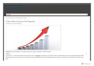 10 Sure Ways to Increase Your Pagerank