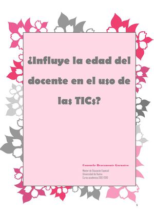 ¿Influye la edad del docente en el uso de las TICs?