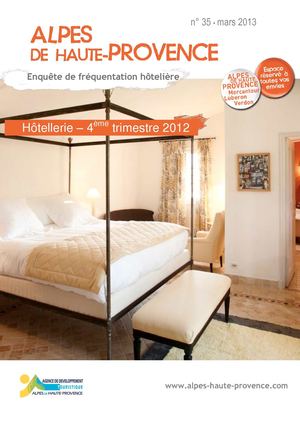 Fréquentation hôtelière dans les Alpes de Haute-Provence- 4ème trimestre 2012