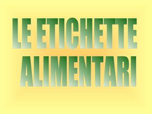 saper leggere le etichette