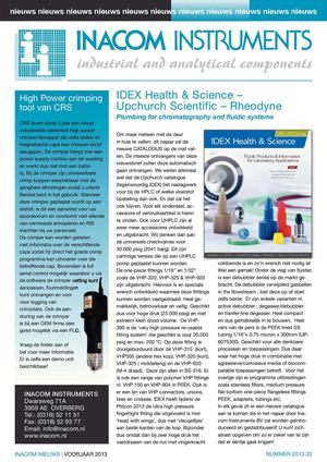 Inacom nieuwsbrief 2013