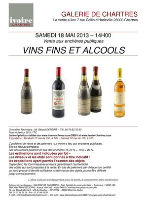 VINS FINS ET ALCOOLS 18-05-2013 