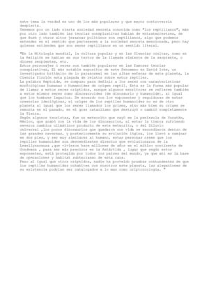 REPTILIANOS ENTRE NOSOTROS