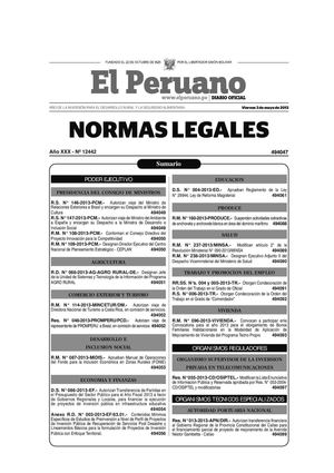 APRUEBAN REGLAMENTO DE LEY N° 29944 LEY DE LA REFORMA MAGISTERIAL