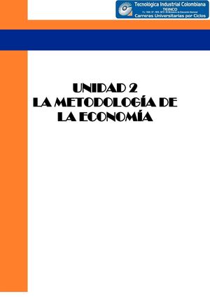 La metodología de la economía
