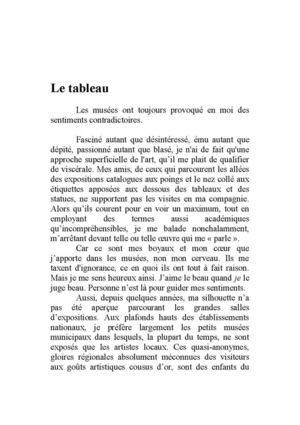 Le tableau (d'Adam JOFFRAIN)