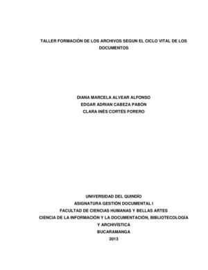 FORMACIÓN DE LOS ARCHIVOS SEGÚN EL CICLO VITAL DE LOS DOCUMENTOS