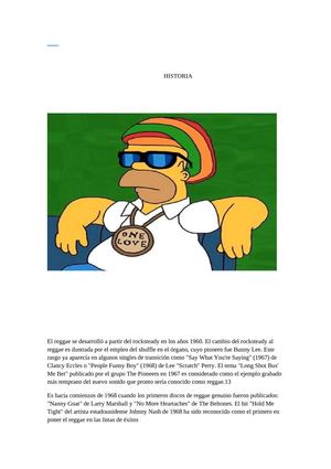 HISTORIA DEL REGGAE 