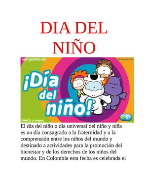 Dia Del Niño