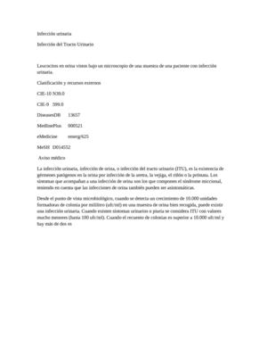 Infección urinaria