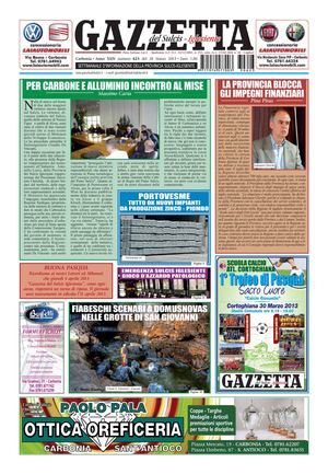 Gazzetta del Sulcis Iglesiente N° 623 del 28 Marzo 2013 