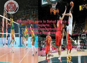 Mapa Conceptual Voleibol y Baloncesto