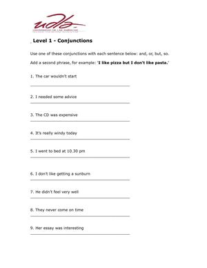 Conjunctions