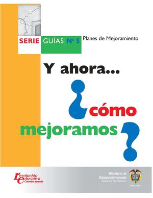 GUÍA N°5 PLAN DE MEJORAMIENTO M.E.N