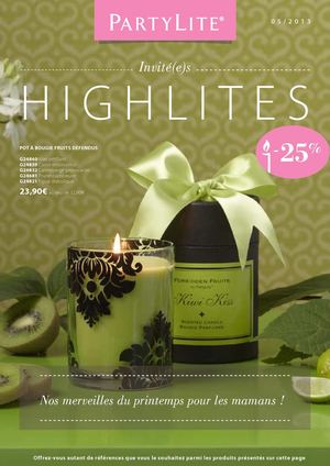 Promotions PARTYLITE mai