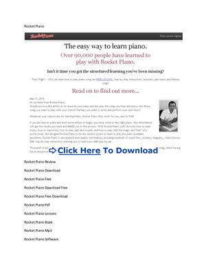 Rocket Piano Book + Rocket Piano Book