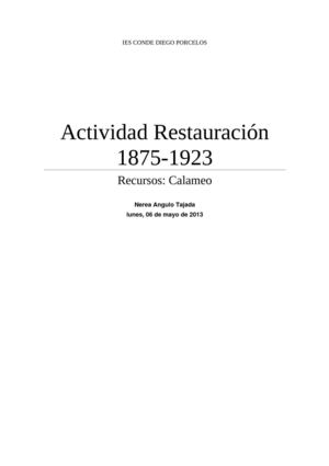 Restauración 1875-1923