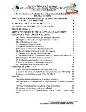 ASESORIAS PARA LA ELABORACIÓN DE UN PROYECTO SOCIO-PRODUCTIVO EN LA COMUNIDAD “SUEÑO DE BOLIVAR”
