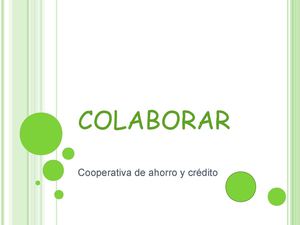 COLABORAR COOPERATIVA DE AHORRO Y CREDITO