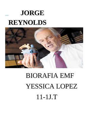 BIOGRAFIA JORGE REINOLDS