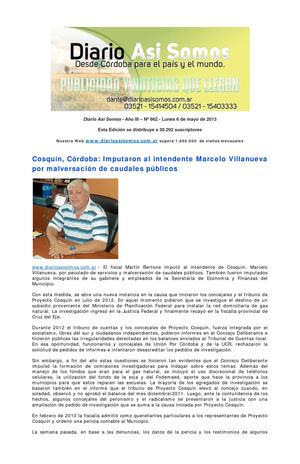 Diario Así Somos. Nº 662. Lunes 6 de mayo de 2013