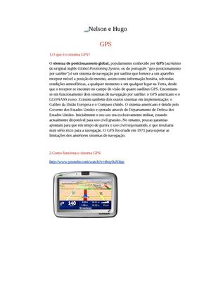 GPS - Nelson e Hugo