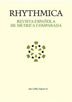 Rhythmica nº 10 Revista Española de Métrica Comparada