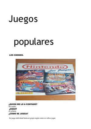 JUEGOS POPULARES