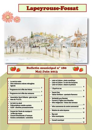 bulletin municipal mai - juin 2013
